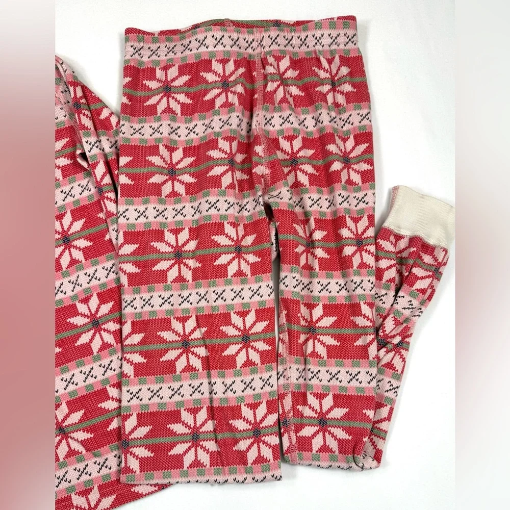 HANNA ANDERSSON Kids Organic Cotton Holiday Pajama Set 8 Fair Isle Winter Cozy‎